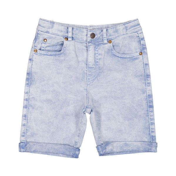 louis louise dean bermuda short washed denim