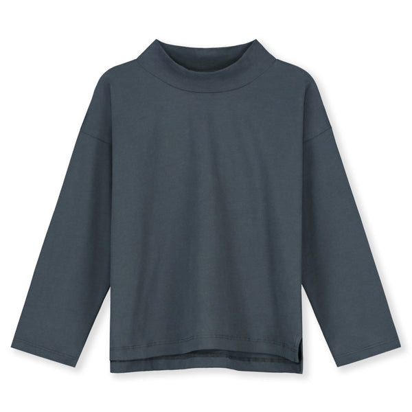 gray label long sleeve turtle tee blue grey