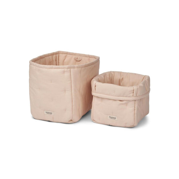 marmar copenhagen nursery storage bags beige rose