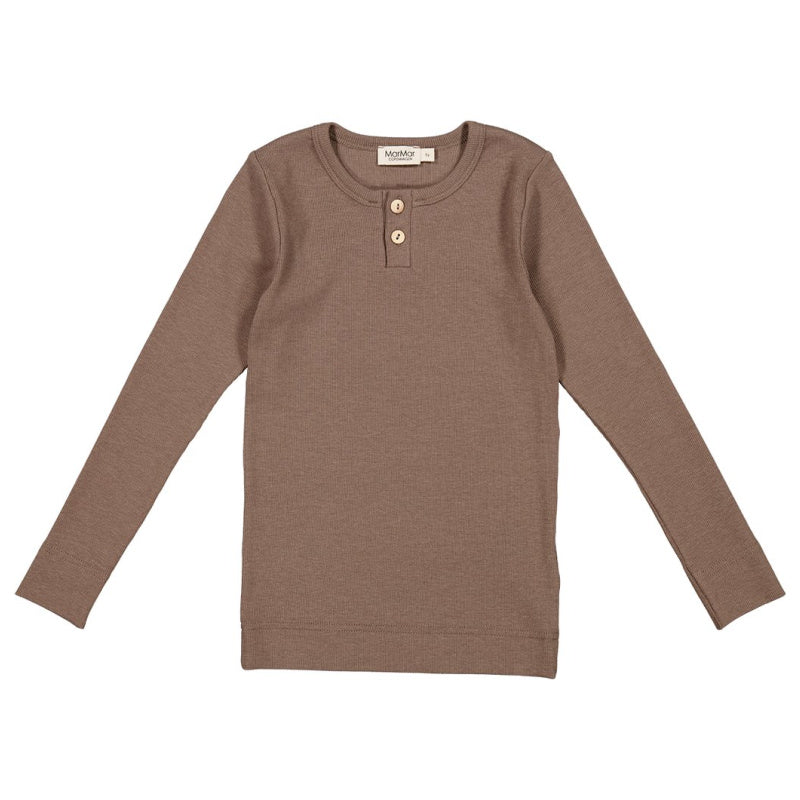 marmar copenhagen long sleeve button tee shirt terre