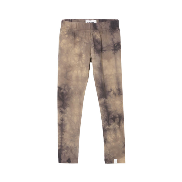 finger in the nose loud tie dye leggings black