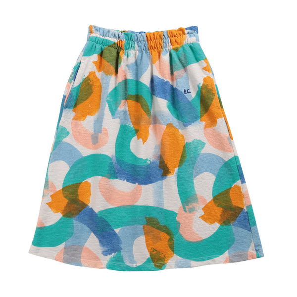 bobo choses brushtrokes midi skirt
