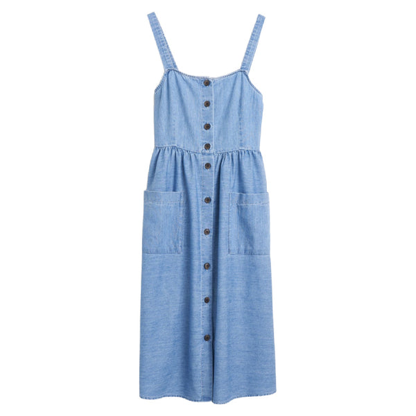 bellerose axelle denim dress blue