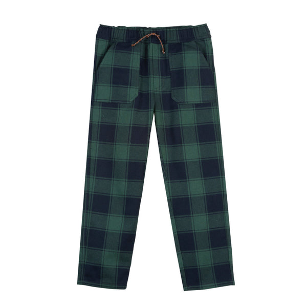 bonton woven plaid pants