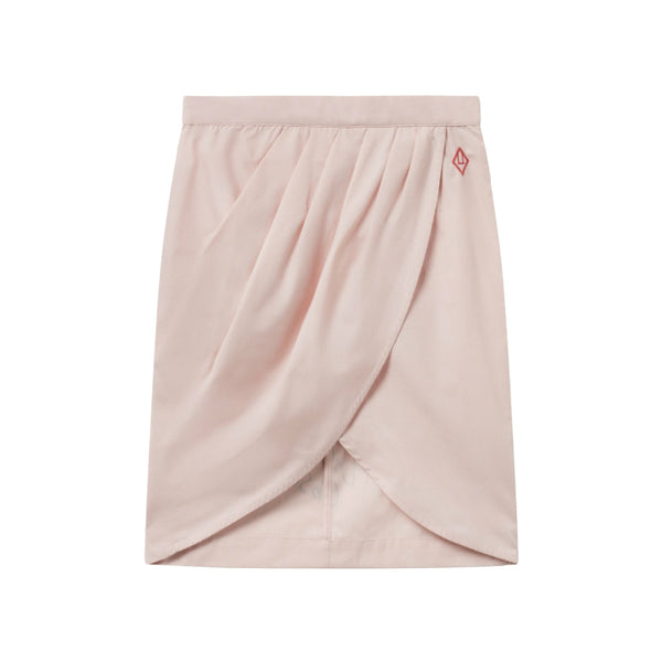 the animals observatory cat logo skirt pink