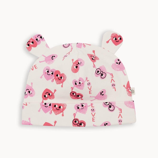 the bonnie mob cecil baby beanie hearts