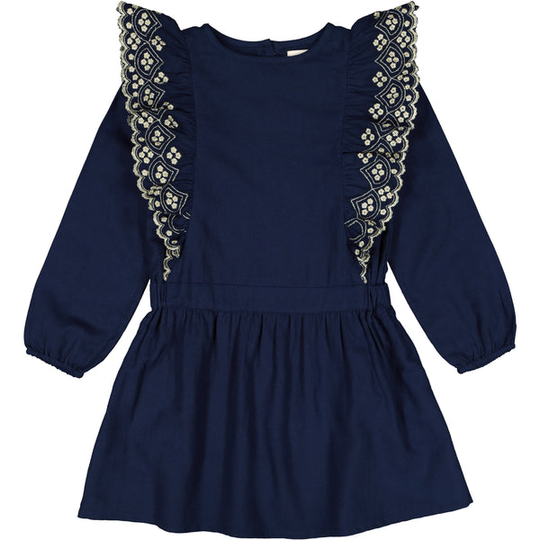 louis louise guillemette dress navy, free shipping kodomo boston
