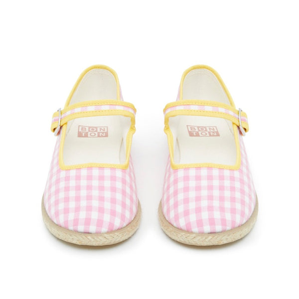 bonton mary janes vichy rose