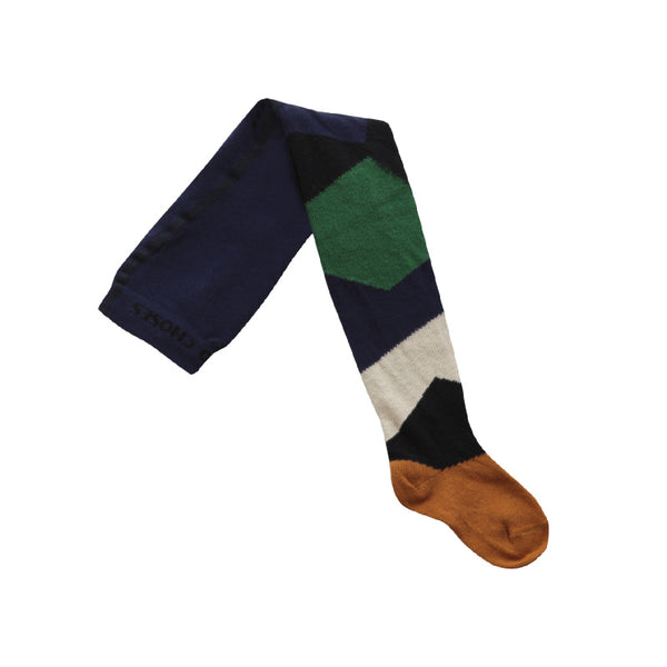 bobo choses multi color block 2 baby tights