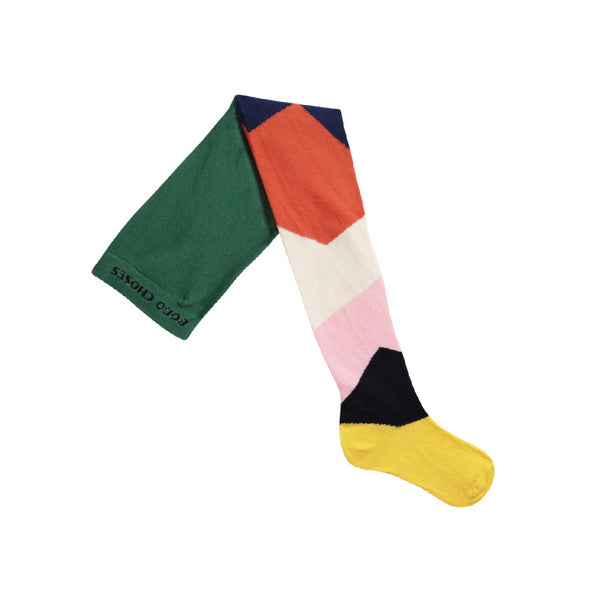 bobo choses multi color block baby tights