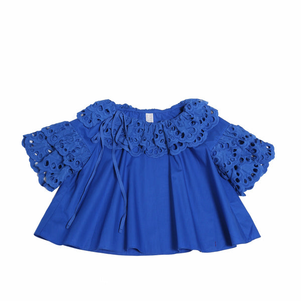 tia cibani saraya blouse cobalt, new tia cibani collection at kodomo boston free shipping