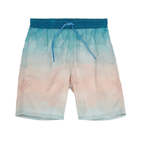 finger in the nose goodboy swim trunks blue rainbow