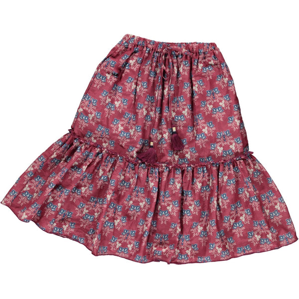 simple kids giza skirt plum, free shipping kodomo boston