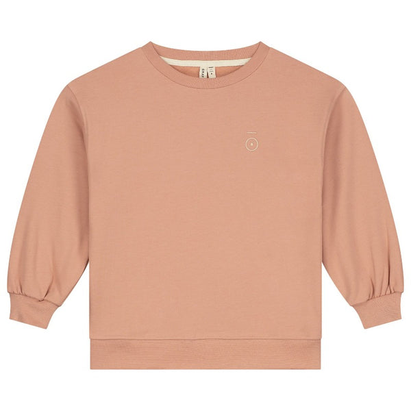 gray label dropped shoulder sweater rustic clay