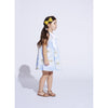hucklebones sweetheart trapeze dress powder blue/daffodil, new dress styles for girls free shipping kodomo boston