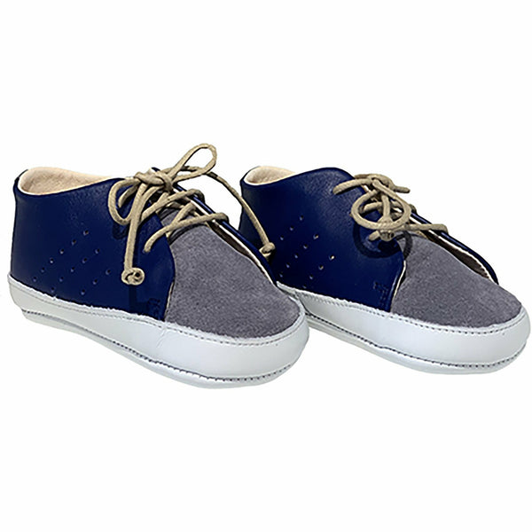 pèpè softy blue grey baby sneakers