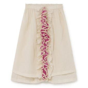 little creative factory candy ruffle skirt cream, girl's cotton ruffled bottoms