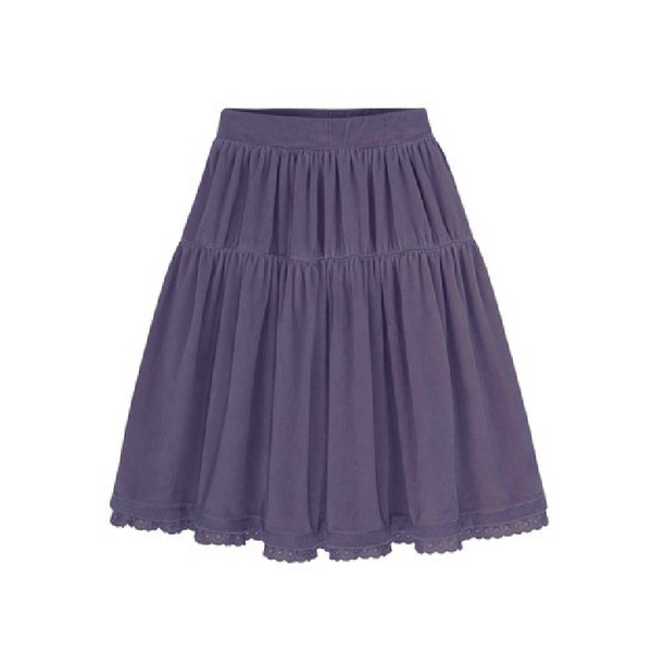 kids on the moon velour skirt lilac