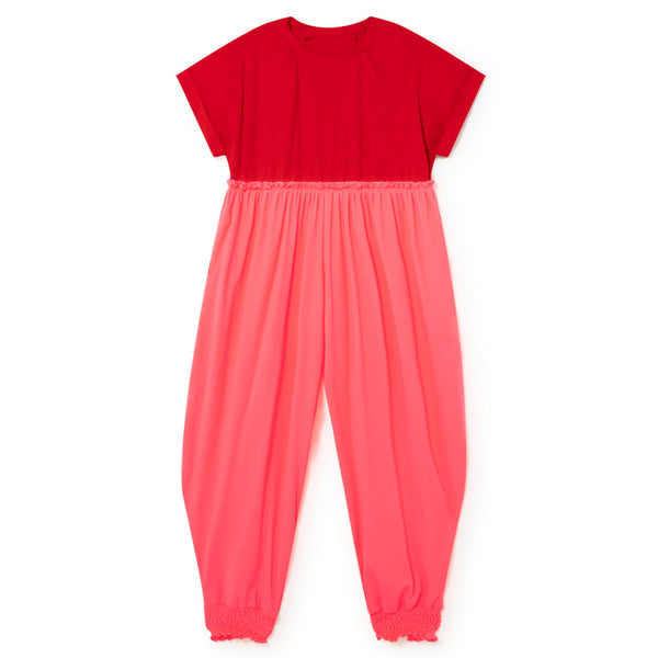 little creative factory kawaii jumpsuit pink and red