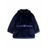 mini rodini faux fur jacket navy