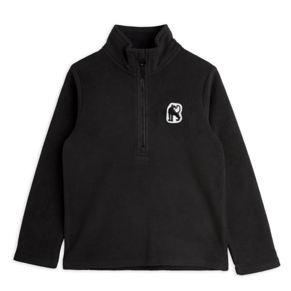 mini rodini micro fleece jacket black