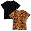 mini rodini basic leopard ss tee 2 pack