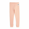 mini rodini solid rib leggings pink front view