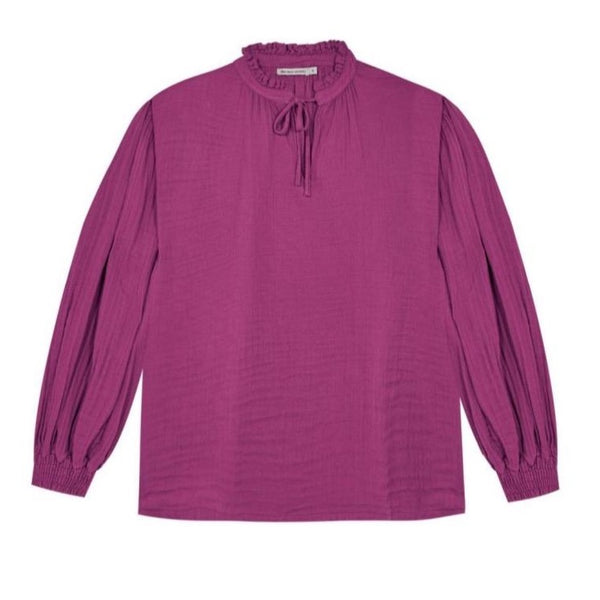 the new society womens blouse fuchsia