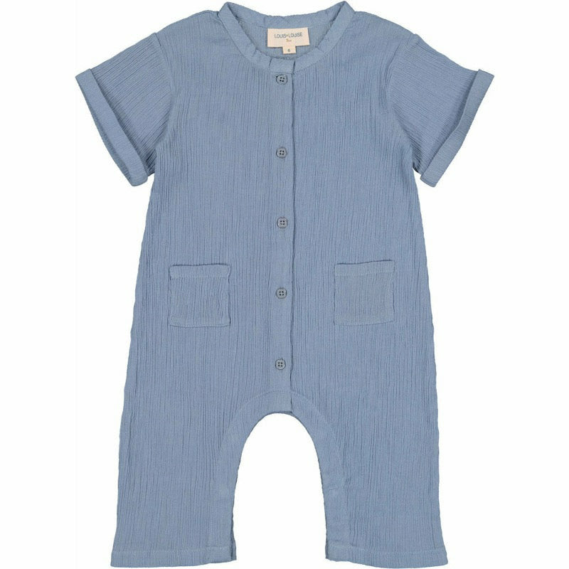 louis louise cesar baby overall blue