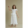 the middle daughter ray of light dress in embroidered chiffon white