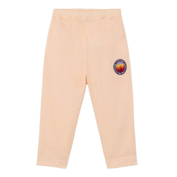 the animals observatory elephant kids trousers pink molto, children's unisex cotton pants