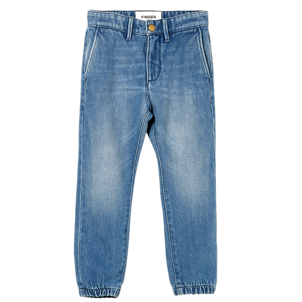 finger in the nose skater chino pants medium blue