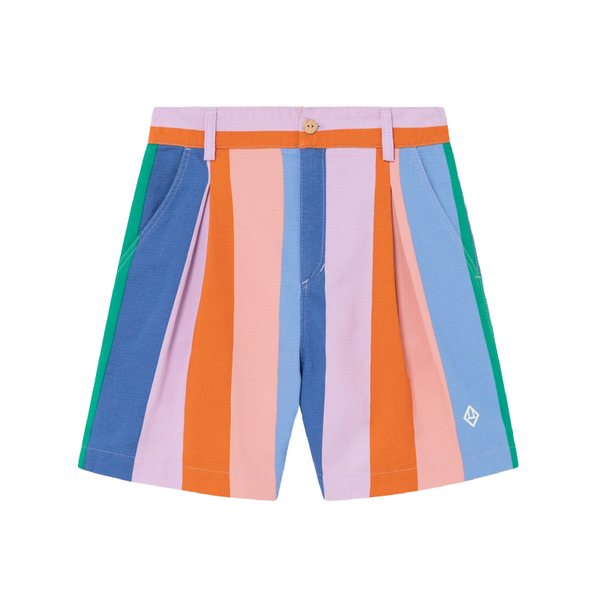 the animals observatory monkey kids shorts lilac stripes
