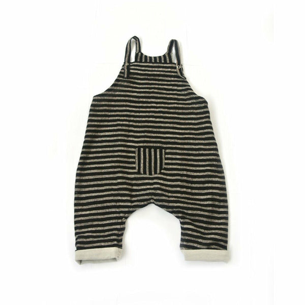 treehouse tore loose fitted overall black rose gold stripes