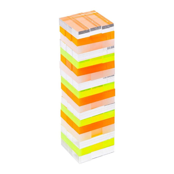 sunnylife mini lucite jumbling tower