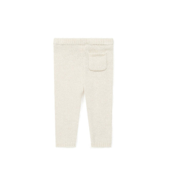 bonton knit baby leggings cream – kodomo
