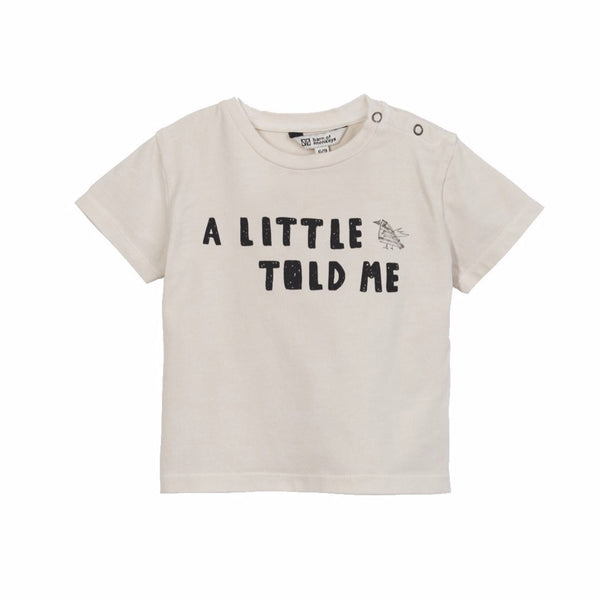 barn of monkeys little bird baby t-shirt natural, ethical and cozy baby clothing for spring summer 2020 at kodomo boston, free shipping