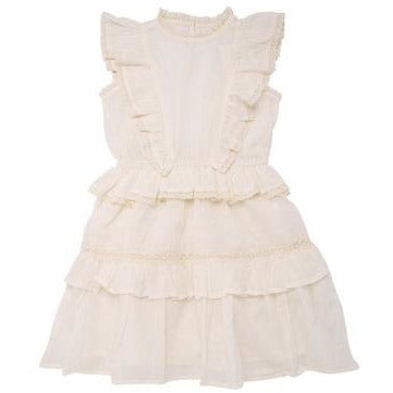 the new society antonia dress off-white, girl's cotton dresses
