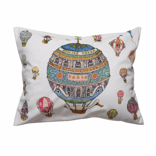 atelier choux velour cushion hot air balloon