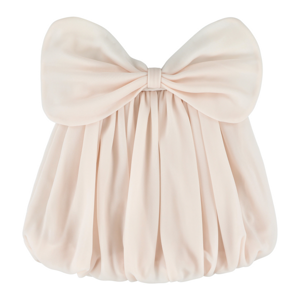 caroline bosmans space bow skirt pink lemonade