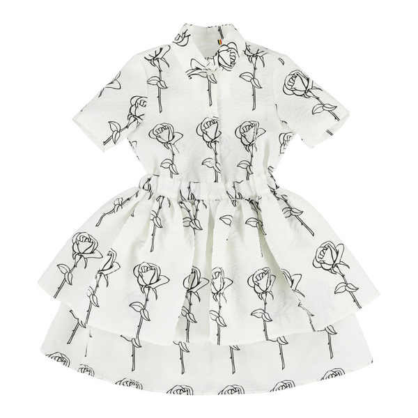caroline bosmans dress poppy soft rose – kodomo