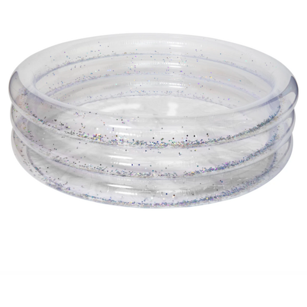 sunnylife inflatable pool holographic glitter, kid's outdoor toys