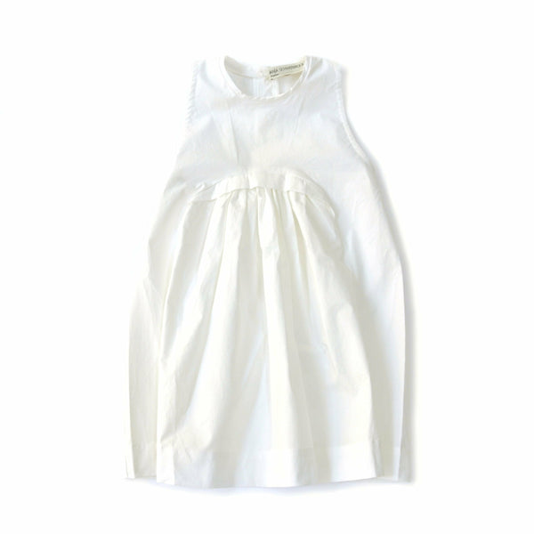 treehouse alva sleeveless dress white - kodomo boston, fast shipping.