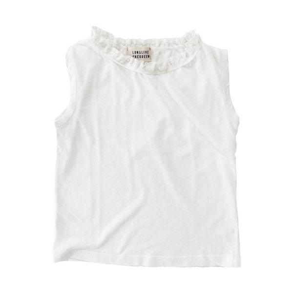 long live the queen tank top white