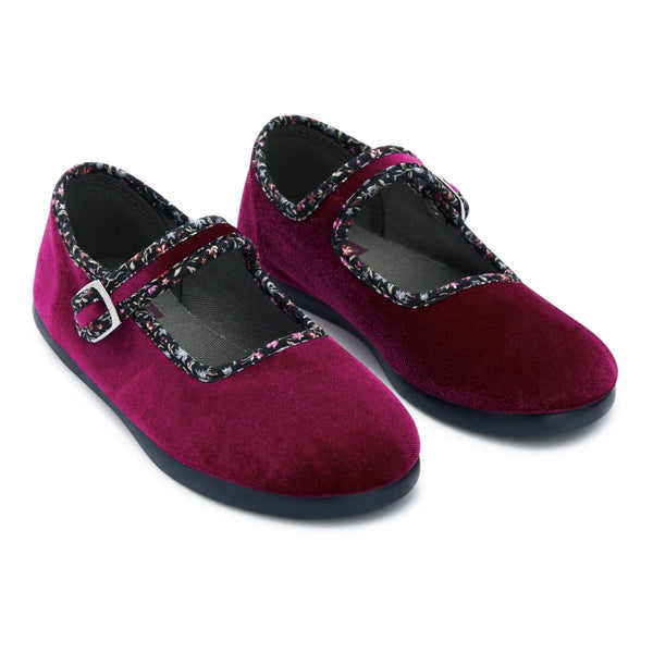 bonton mary jane buckle slippers rose