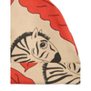 mini rodini zebra baby beanie red