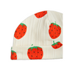 mini rodini strawberries aop baby beanie off white