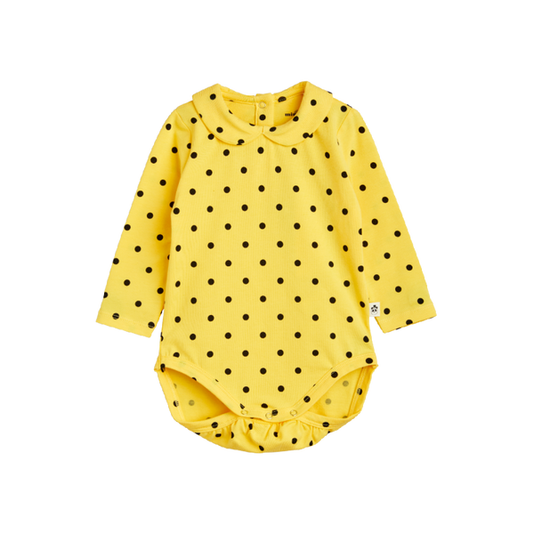 mini rodini dots ls body yellow