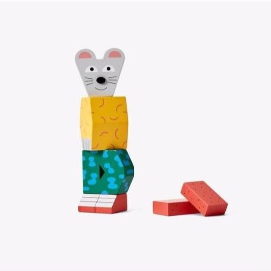 areaware block party - mouse, kid's block toys