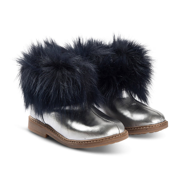 pom d'api retro chabraque boots grey and navy - kodomo boston, fast shipping